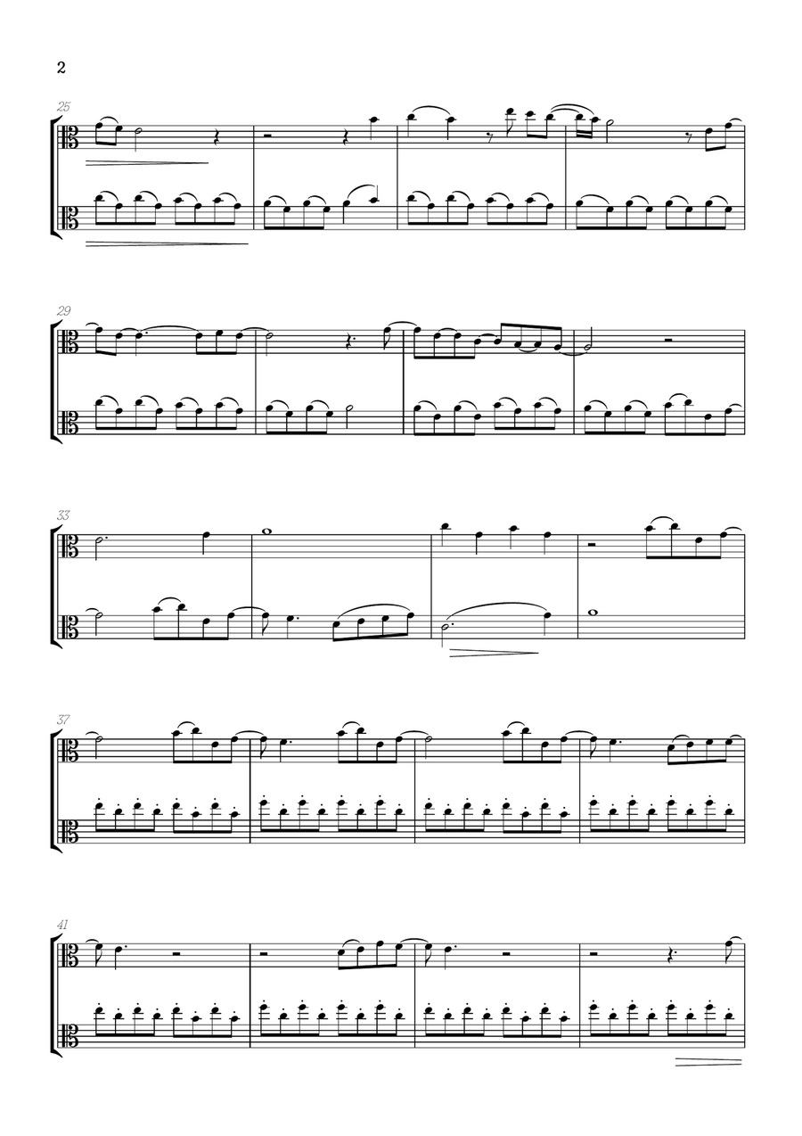 What Was I Made For? String Duet scores gallery preview page 2