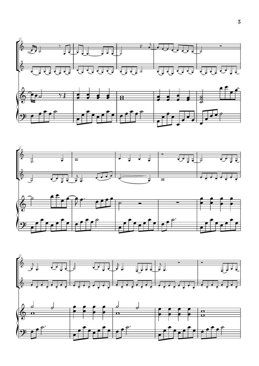 What Was I Made For? Brass Duet scores gallery preview page 3