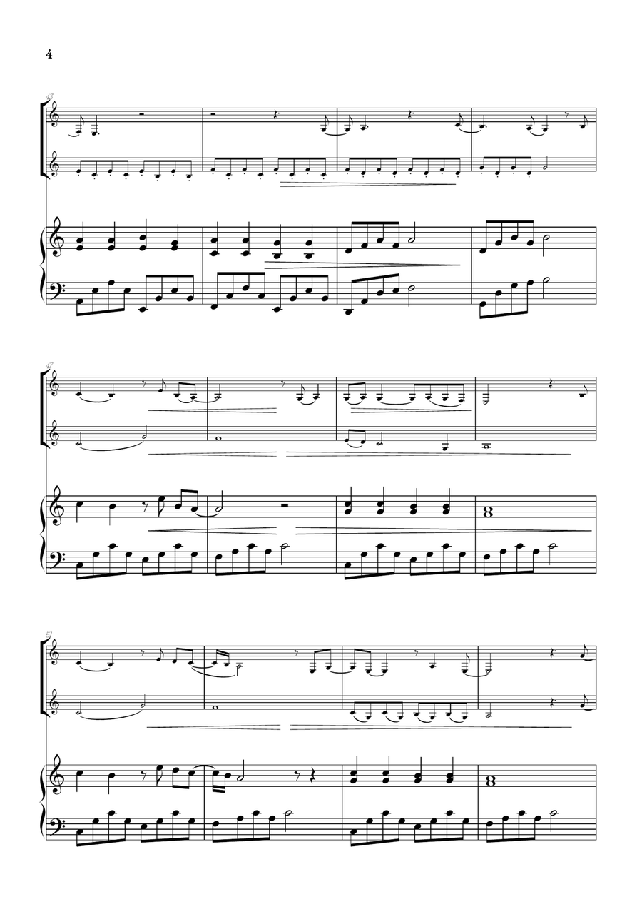 What Was I Made For? Brass Duet scores gallery preview page 4