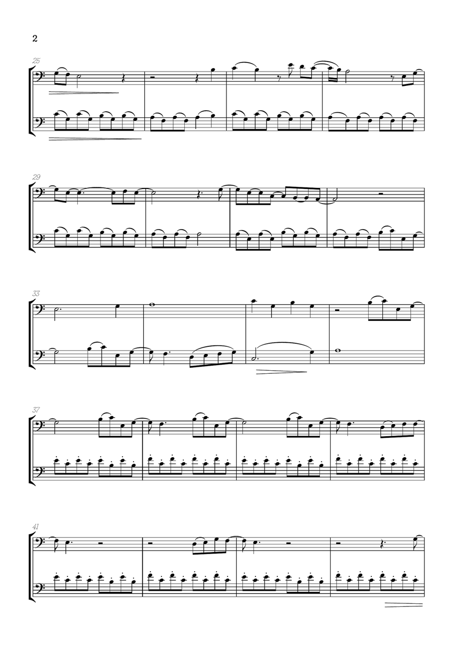 What Was I Made For? String Duet scores gallery preview page 2