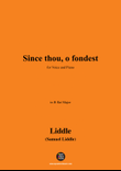 Liddle-Since thou,o fondest,in B flat Major
