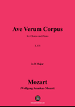 W. A. Mozart-Ave verum Corpus,K.618,in D Major mini preview