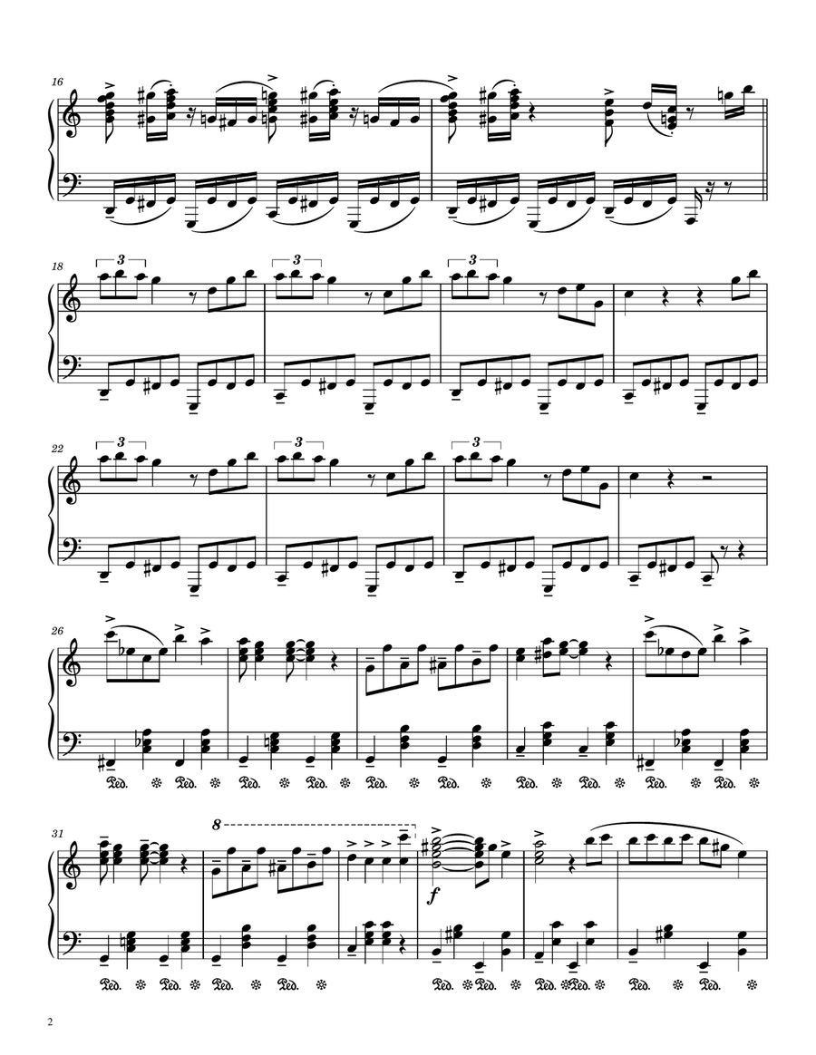 Maiden's Wish Samba Piano Solo scores gallery preview page 2