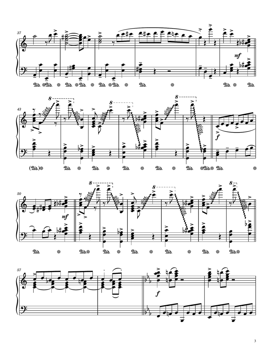 Maiden's Wish Samba Piano Solo scores gallery preview page 3
