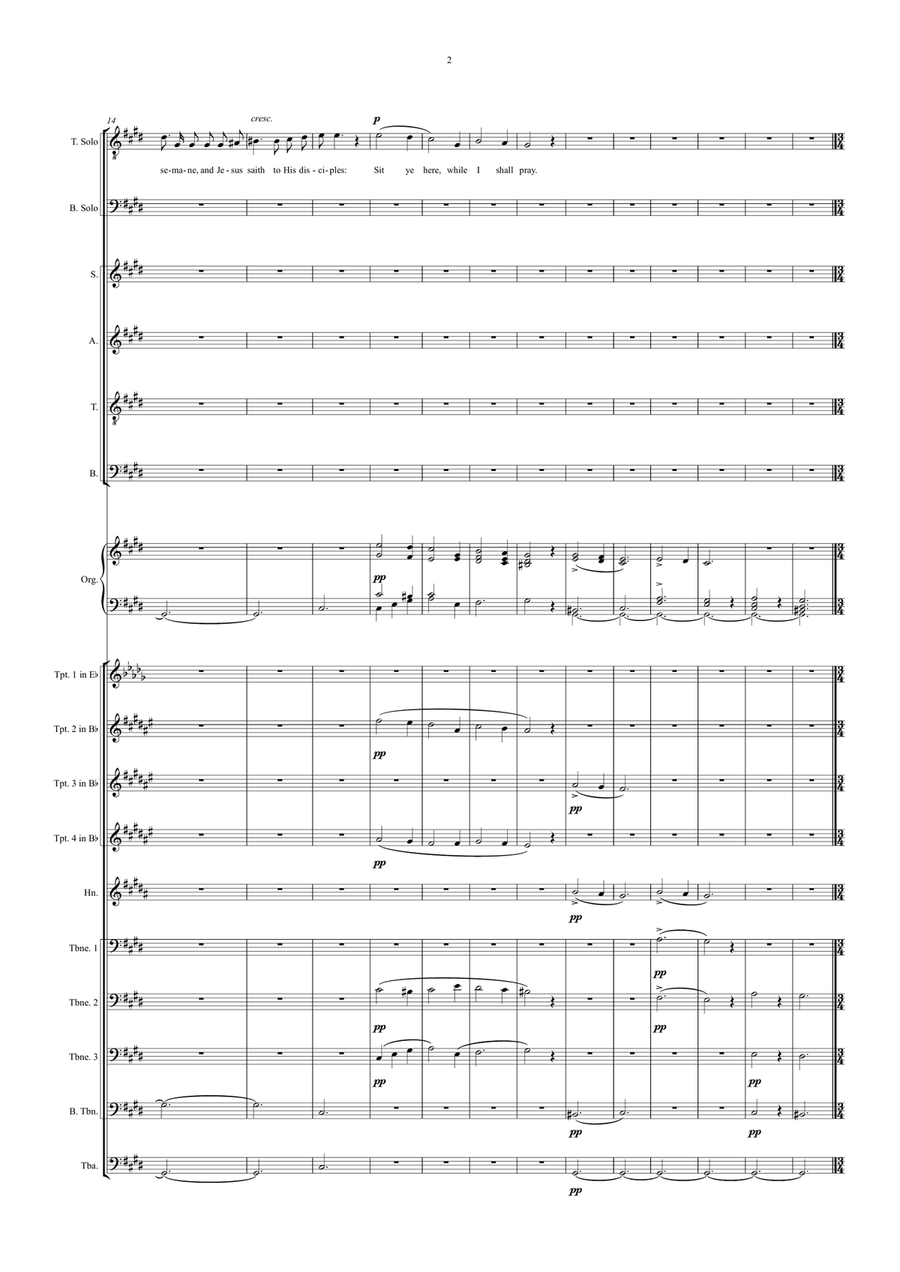 The Crucifixion Brass Ensemble scores gallery preview page 4