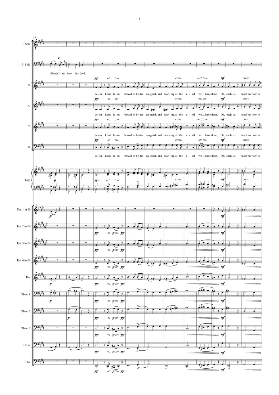 The Crucifixion Brass Ensemble scores gallery preview page 6
