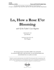 Lo, How a Rose E'er Blooming - Orchestral Score and Parts
