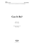 Can It Be? - Orchestral Score and Parts