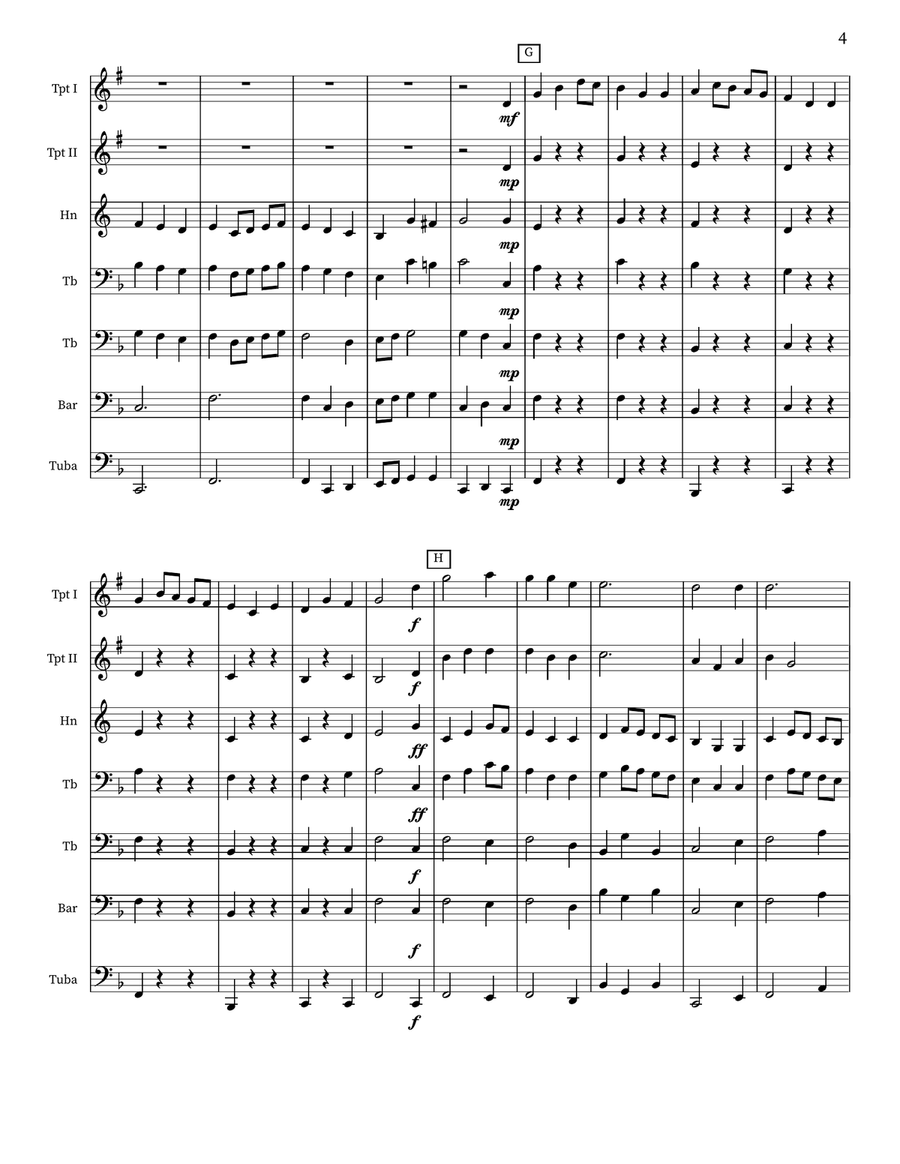 The Ash Grove The Ash Grove Brass Quintet scores gallery preview page 4
