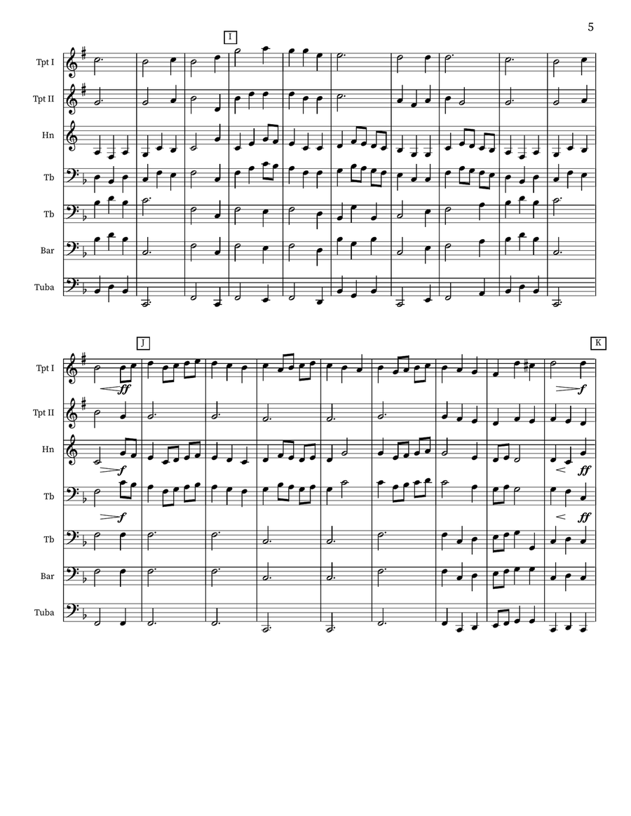 The Ash Grove The Ash Grove Brass Quintet scores gallery preview page 5