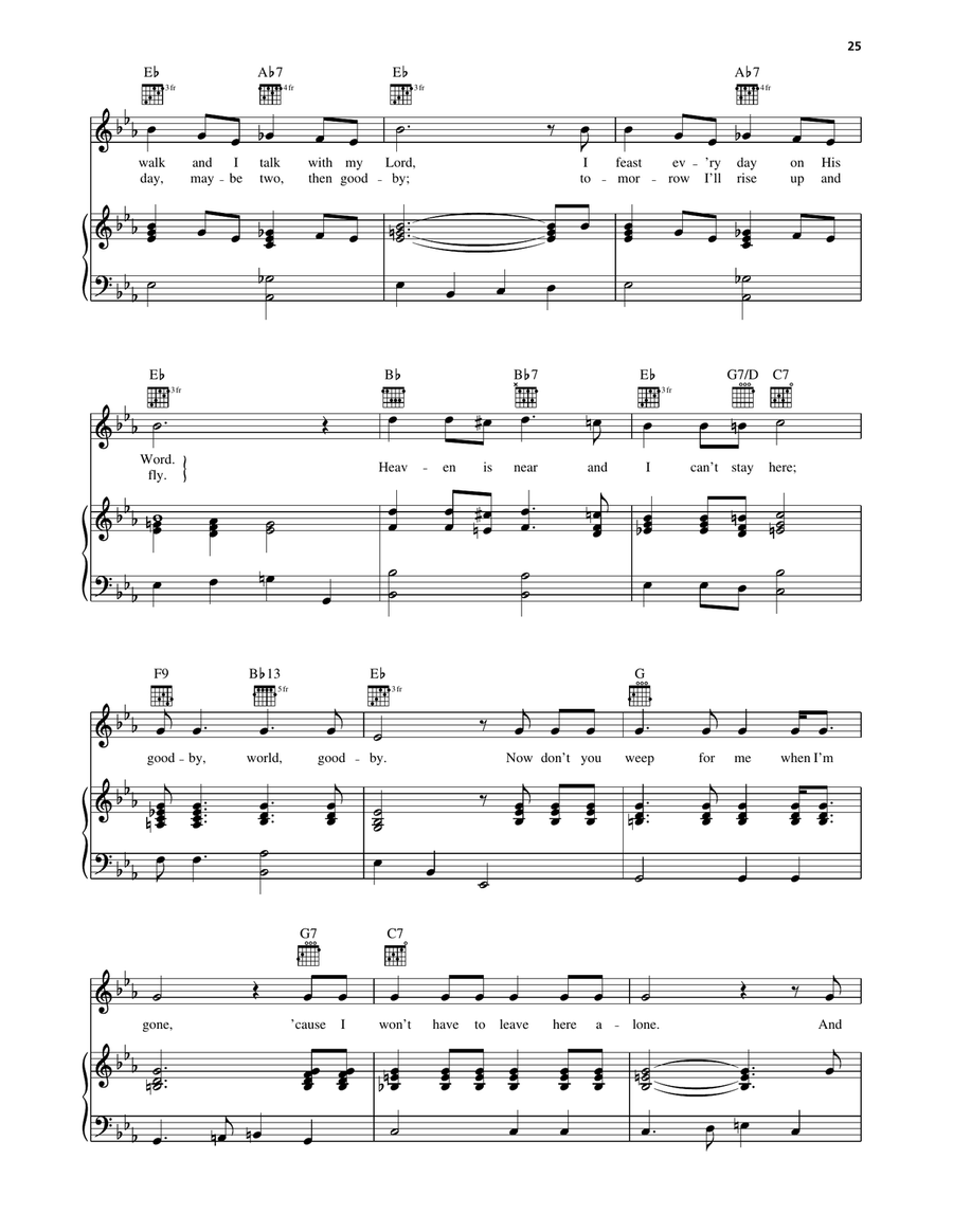 Goodbye World Goodbye Goodbye World Goodbye Piano, Vocal, Guitar scores gallery preview page 2