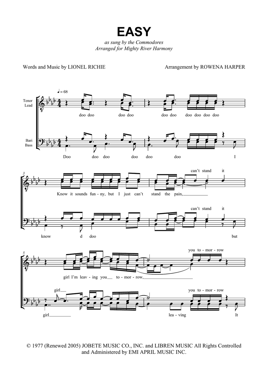 Easy TTBB scores gallery preview page 1