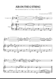 JS Bach • Air on the G String from Suite No. 3 BWV 1068 | trumpet & piano sheet music mini preview