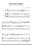 JS Bach • Air on the G String from Suite No. 3 BWV 1068 | french horn & piano sheet music mini preview