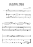 JS Bach • Air on the G String from Suite No. 3 BWV 1068 | cello & piano sheet music mini preview