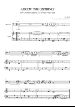JS Bach • Air on the G String from Suite No. 3 BWV 1068 | bassoon & piano sheet music mini preview