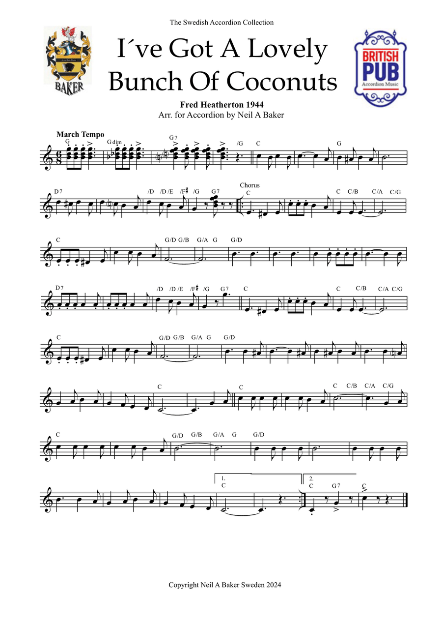 British Pub Accordion Music Book 2 Accordion scores gallery preview page 6