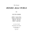 RONDO ALLA TURCA for FLUTE CHOIR
