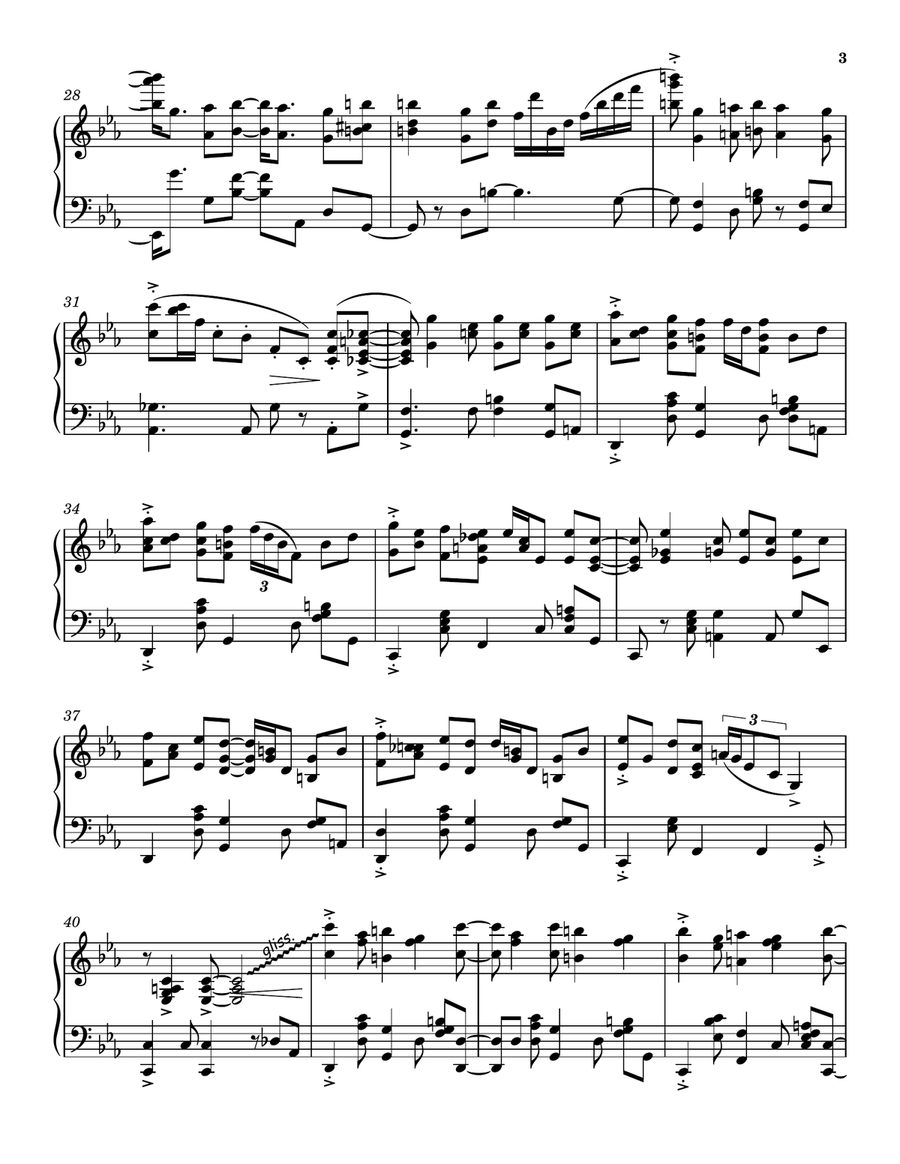 Sway (Quien Sera) Piano Solo scores gallery preview page 3