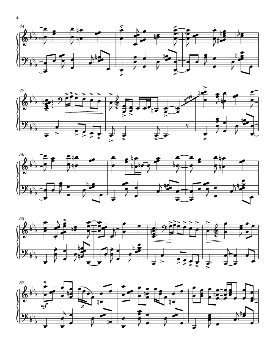 Sway (Quien Sera) Piano Solo scores gallery preview page 4