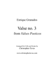 Valse no 3 from Valses Poeticos