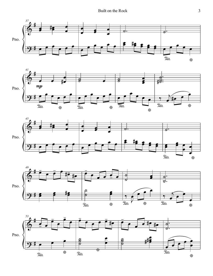 Built on the Rock Piano Solo scores gallery preview page 4