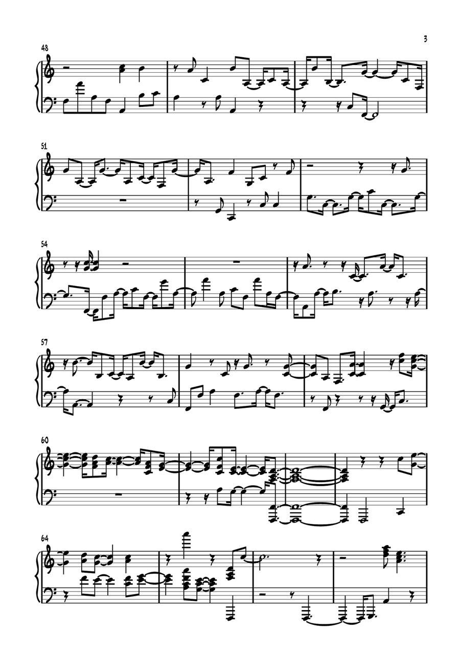 It Never Went Away It Never Went Away Piano Solo scores gallery preview page 3