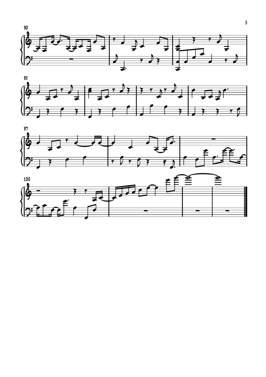 It Never Went Away It Never Went Away Piano Solo scores gallery preview page 5
