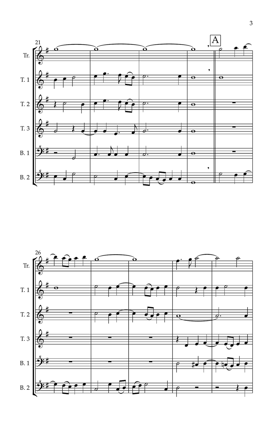 Missa Papae Marcelli (Kyrie & Agnus Dei 1) for recorder ensemble Tenor Recorder scores gallery preview page 5
