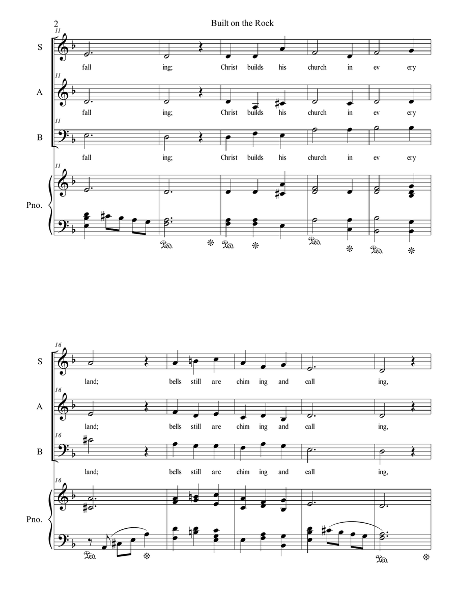 Built on the Rock 3-Part scores gallery preview page 2