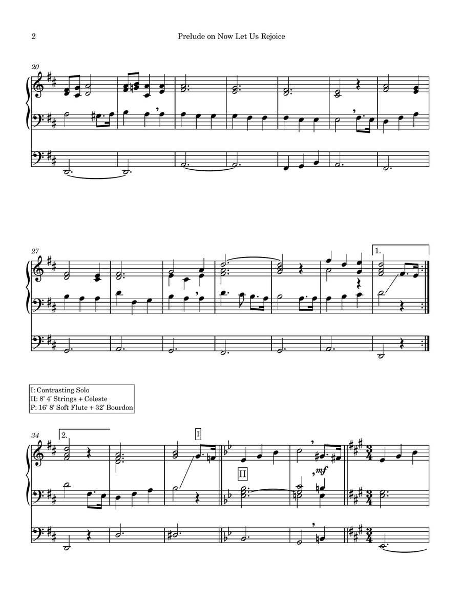 Now Let Us Rejoice - Easy Organ Prelude Organ Solo scores gallery preview page 2