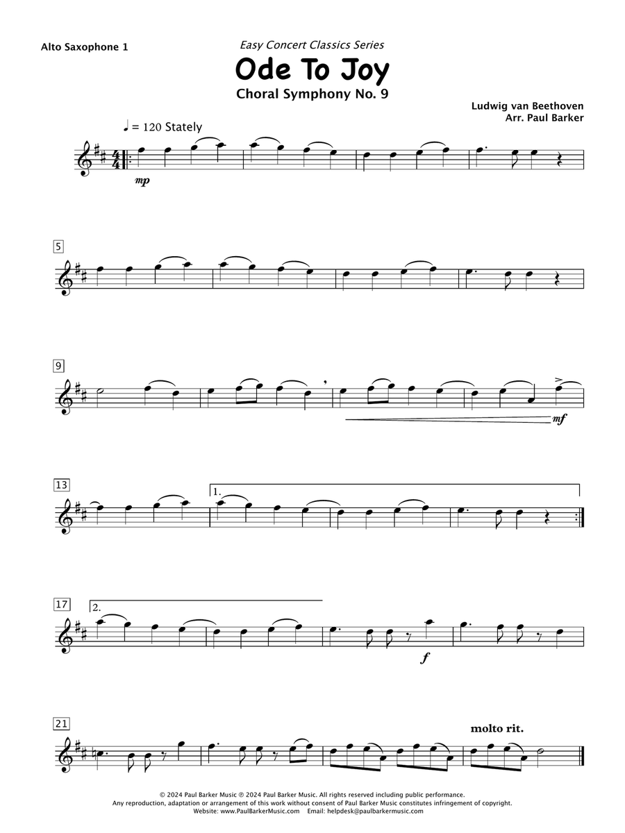 Easy Concert Classics - Saxophone Trios Book 1 Woodwind Trio scores gallery preview page 5