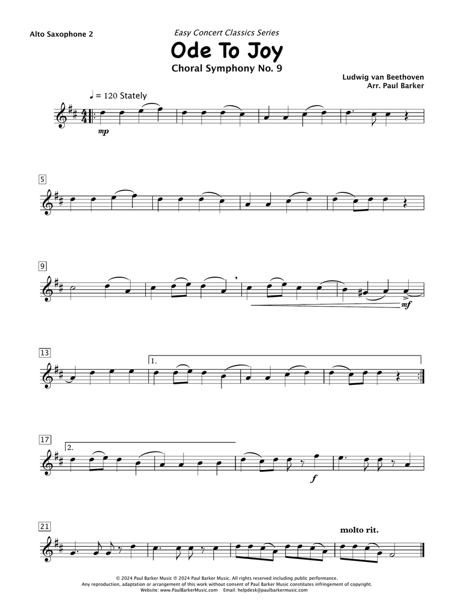 Easy Concert Classics - Saxophone Trios Book 1 Woodwind Trio scores gallery preview page 6