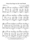 Christ Our Hope In Life And Death