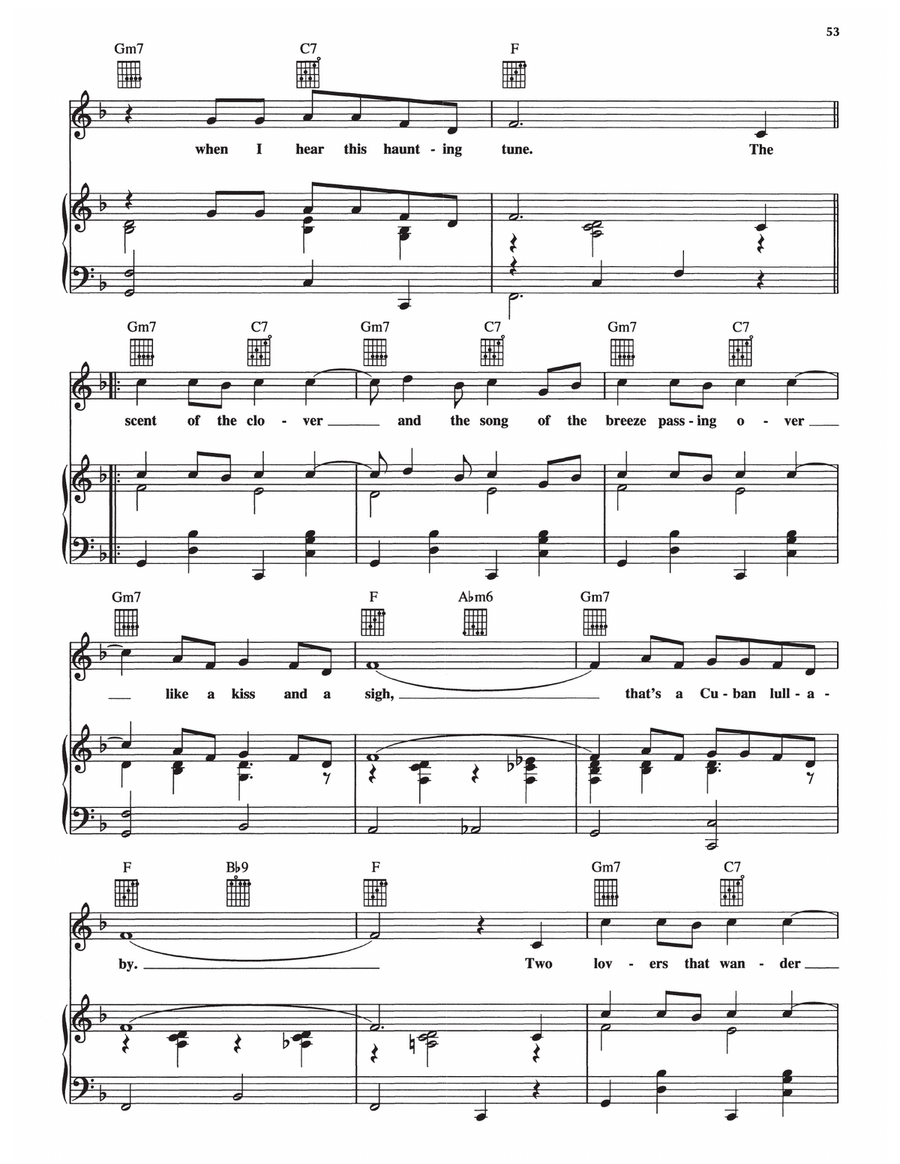 Cuban Lullaby Cuban Lullaby Piano, Vocal, Guitar scores gallery preview page 2