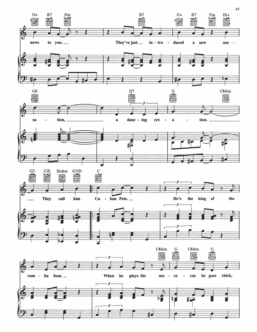 Cuban Pete Cuban Pete Piano, Vocal, Guitar scores gallery preview page 2