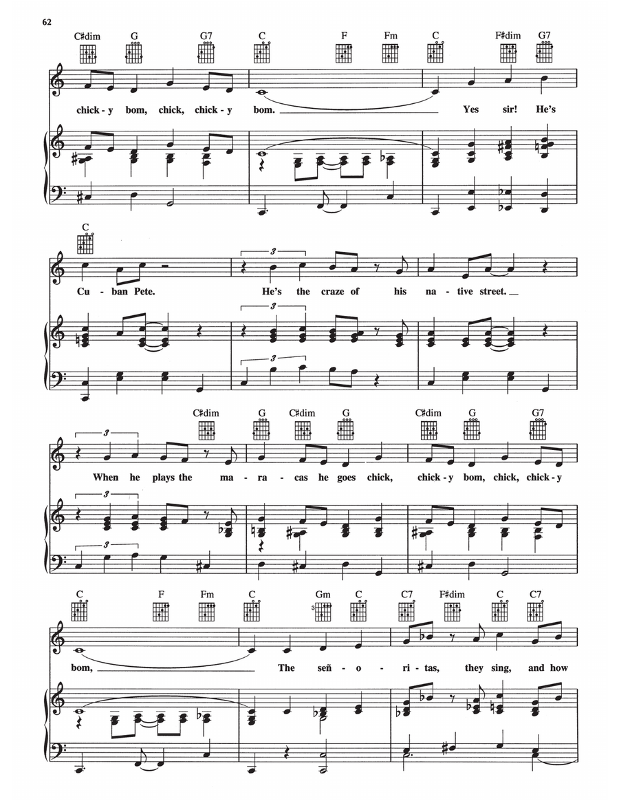 Cuban Pete Cuban Pete Piano, Vocal, Guitar scores gallery preview page 3