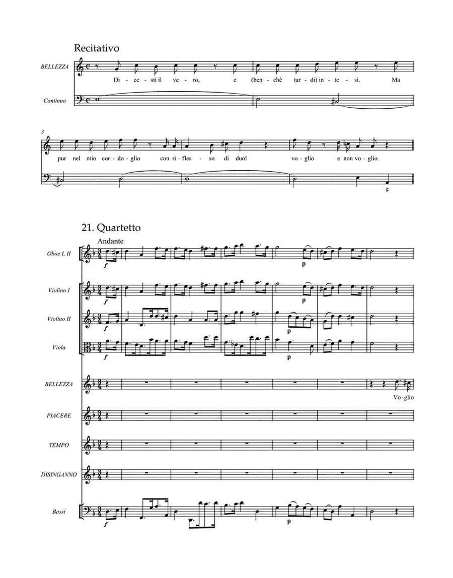 Il trionfo del Tempo e della Verità, HWV 46 b Mixed Choir scores gallery preview page 2