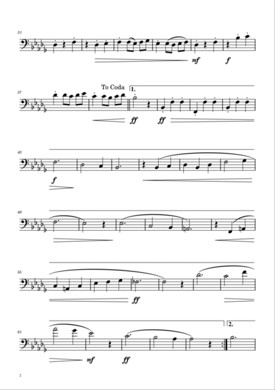 Dmitri Shostakovich - Second Waltz - Bassoon solo Bassoon Solo scores gallery preview page 2