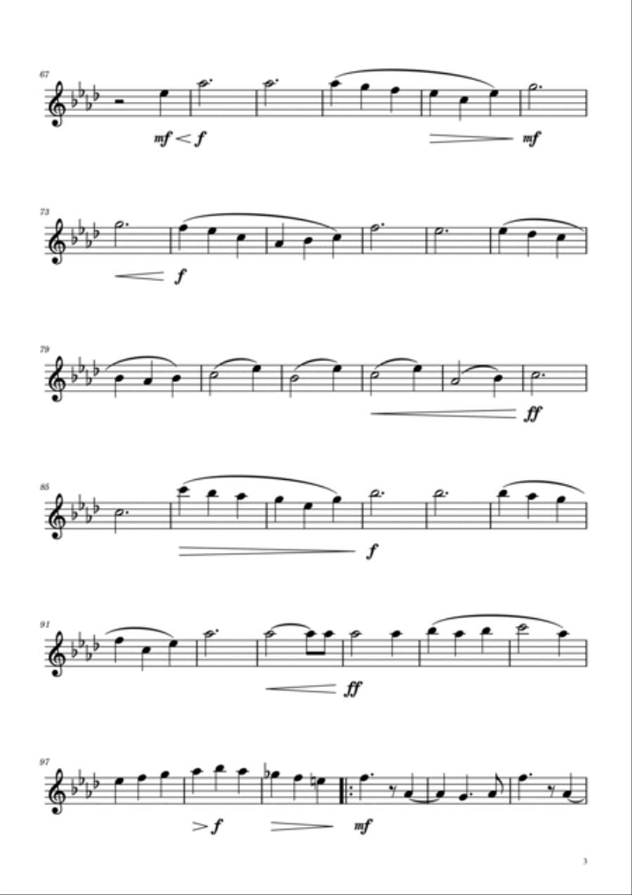 Dmitri Shostakovich - Second Waltz - English Horn solo English Horn scores gallery preview page 3