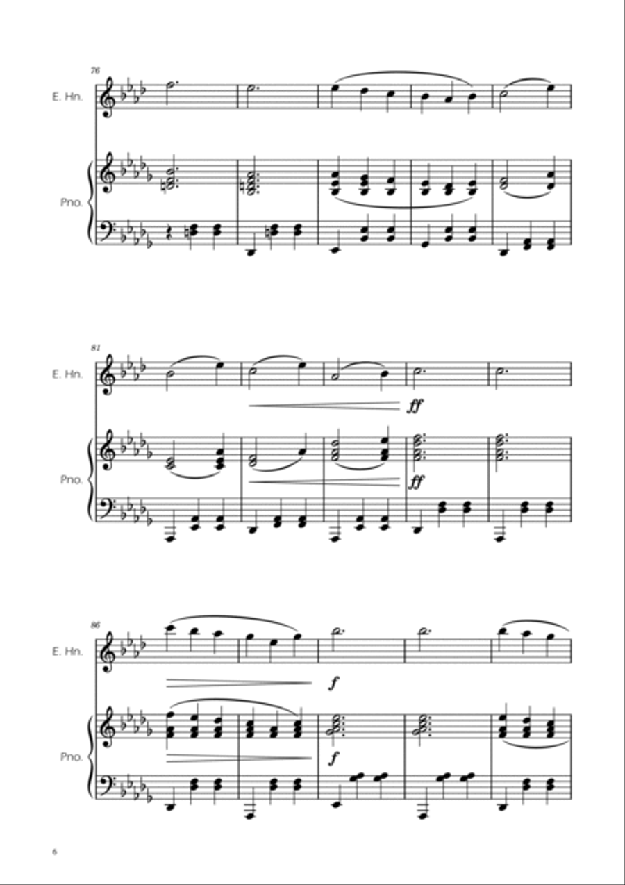 Dmitri Shostakovich - Second Waltz - English Horn solo w/ Piano English Horn scores gallery preview page 6