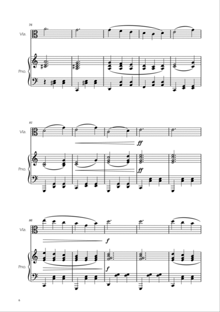 Dmitri Shostakovich - Second Waltz - Viola w/ Piano Viola scores gallery preview page 6