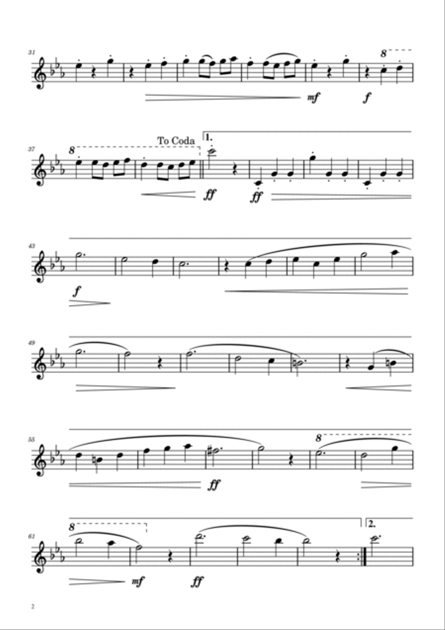 Dmitri Shostakovich - Second Waltz - Violin Solo Violin Solo scores gallery preview page 2