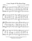 Come, People Of The Risen King
