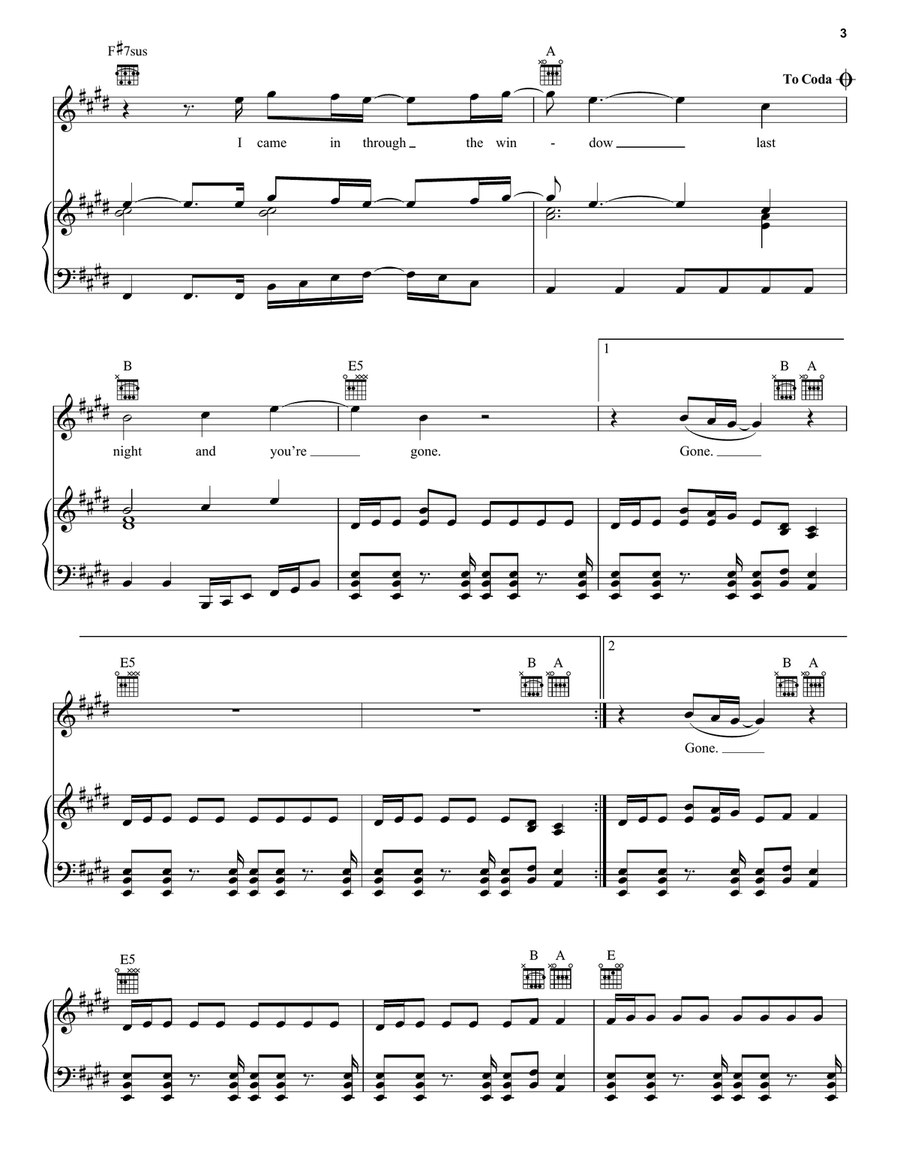 My Own Worst Enemy My Own Worst Enemy Piano, Vocal, Guitar scores gallery preview page 3