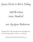 Jesus Christ is Risen Today Madrid SATB mini preview