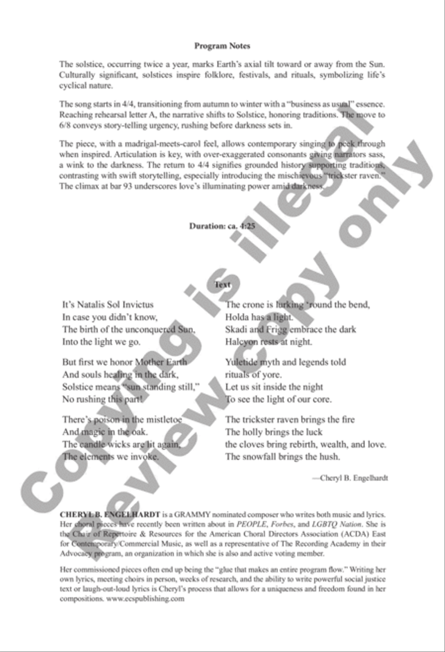 Solstice Song Solstice Song SSATB scores gallery preview page 2