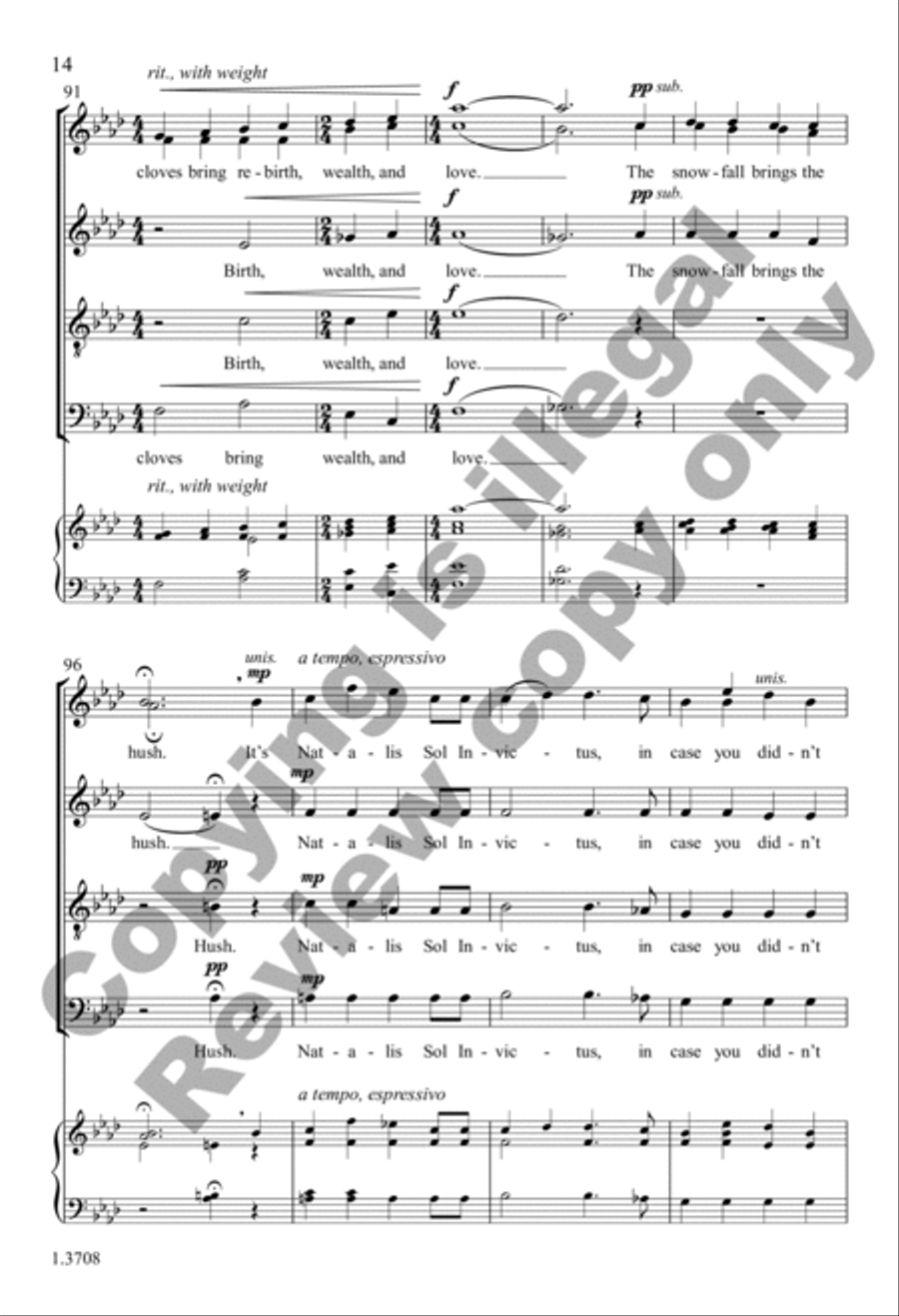 Solstice Song Solstice Song SSATB scores gallery preview page 14