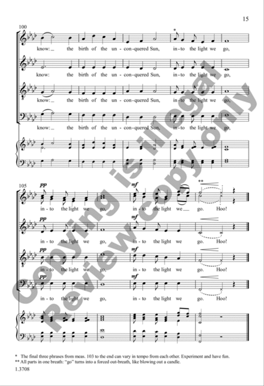 Solstice Song Solstice Song SSATB scores gallery preview page 15