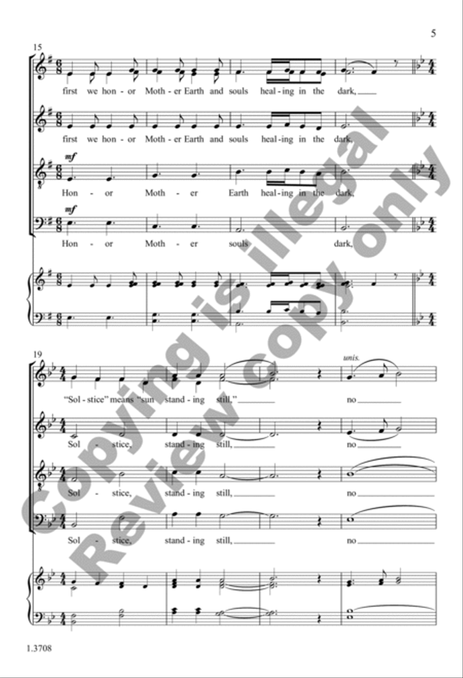 Solstice Song Solstice Song SSATB scores gallery preview page 5